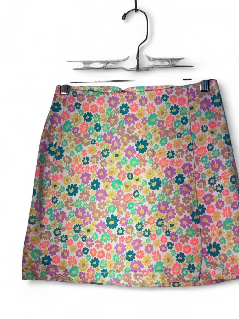 wild fable Pastel Floral Mini Skirt in Pink, Mint, Teal, Cream - Picture 2 of 8